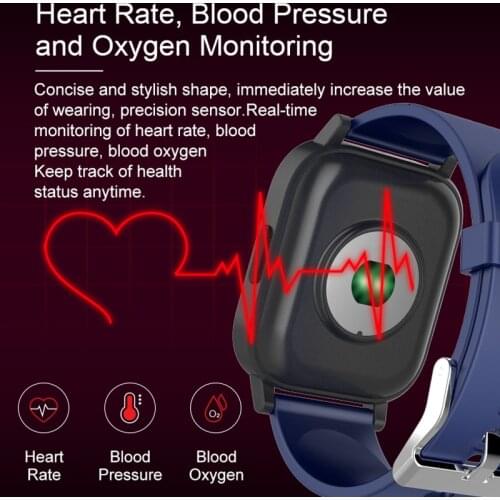2021 NEW Smartwatch women men PPG Wristband Temperature Measurement smart watch Heart Rate Pressure Oxygen Health Bracelet watch