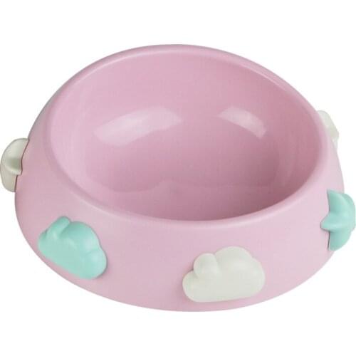 New Creative Rainbow Pet Bowl Cute Anti-Skid Cat Bowl Pet Water Food Bowl Cartoon Washable Dog Puppy Feeder