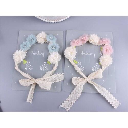 Oaoleer Flowers Newborn Baby Girl Headband Elastic Nylon Infant Turban Headbands For Newborn Kid Head Band Hair Accessories