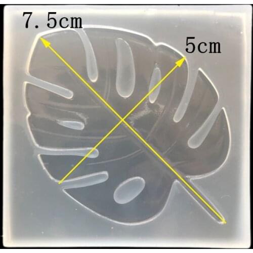 Leaf Transparent Crystal Epoxy Gel Silicone Mold UV Resin Glue Molds Cake Sugar Chocolate Crafts Mould DIY Jewelry Making