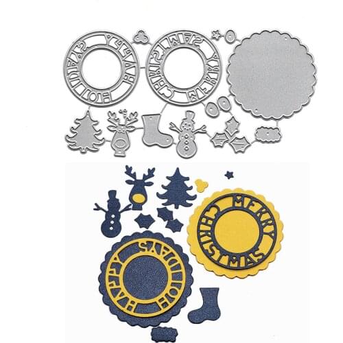 Christmas Cutting Die For Scrapbooking Cards Making Album Decorative Craft Embossing Folders Metal Dies Cut Stamps And Dies New