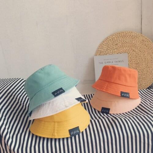 Summer Baby Hat For Girls Boys Causal Solid Bucket Hat Unisex Baby Sun Cap Children Boy Caps Girl Fisherman Hats