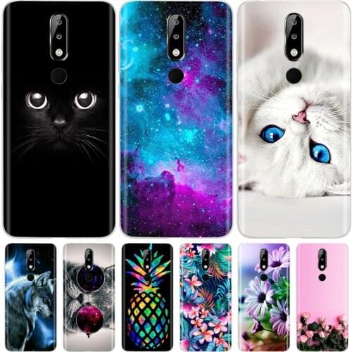 Silicone Case For Nokia 8 7 6 5 3 2 1 5.1 6.1 Plus Soft TPU Cute Phone Case For X5 X6 Coque Case For Nokia 3 5 6 7 8 Cover Funda