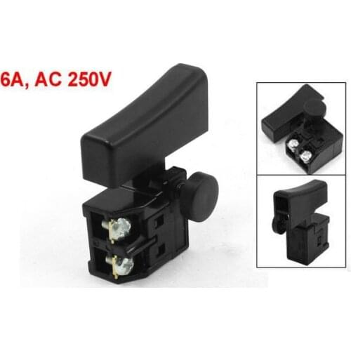 Power Tool Momentary Trigger Switch SPST Single Pole AC250V 6A 2pcs