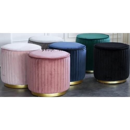 Makeup stool Nordic light luxury modern simple cute girl princess bedroom makeup chair net red dressing table small chair