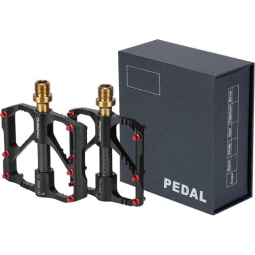 Titanium Bicycle Pedal Titanium Shaft Carbon Tube Bicycle Pedal 86T Mountain Bike 3 Palin Pedal Road Bike Riding Pedal