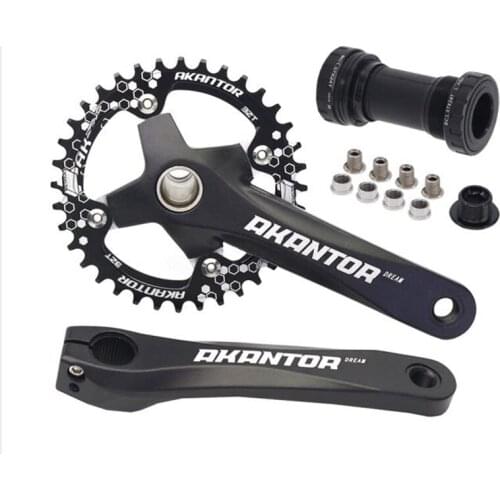 AKANTOR AK Mountain Bike Crankset Ultraligh Road Bicycle Crank Set 32T 170mm Crank Arm Bike Chain Wheel with BB Axis