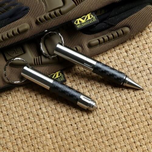 High Quality Simple Carbon Fiber Tactical Pen Lady Anti-wolf Self-defense Anti-body Defense Supplies Luxury EDC Survival Tools