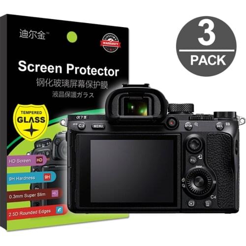 3x Tempered Glass Screen Protector for Sony Alpha A6400 A6300 A6000 A5000 A9 A7 II A7III A7R A7SII RX10 RX100 II III IV V VI VII
