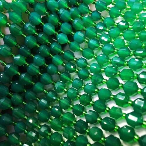 Green Agate/Citrine/lapis/Ametrine/Tourmaline/Rhodochroite/Amazonite/square faceted 8mm wholesale for DIY jewelry necklace