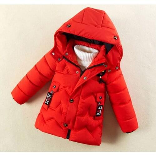 Boys Winter Jacket Kids Cartoon Coats Warm Parkas Hooded Clothing 2020 New Thick Outerwear Children Winter Clothes