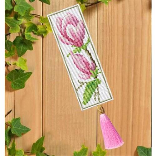 029 DIY Craft Stich Cross Stitch Bookmark Christmas Plastic Fabric Needlework Embroidery Crafts Counted Cross-Stitching Kit