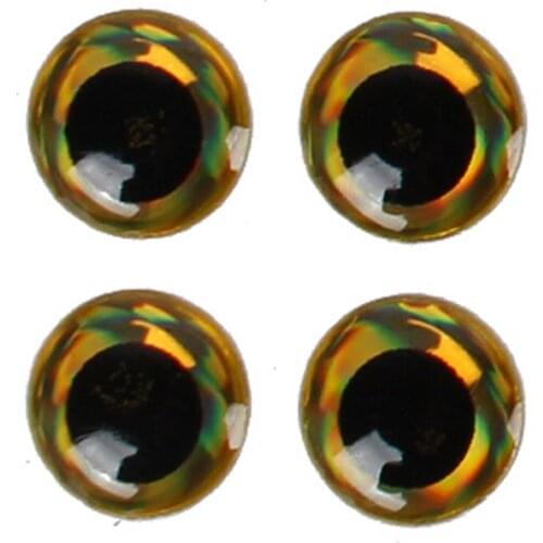 100pcs 6mm 3D Holographic Fishing Lure Fish Eyes Fly Tying Jigs Crafts CMG786