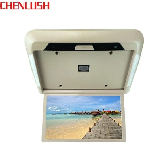 13.3'' Car Roof Monitor LCD Flip Down Screen Overhead Multimedia Video Ceiling Roof mount Display Build in FM Transmitter USB