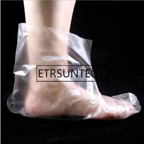 5000pcs Disposable Foot Covers One-off Plastic Foot Cover Transparent Film Foot Cover for Pedicure