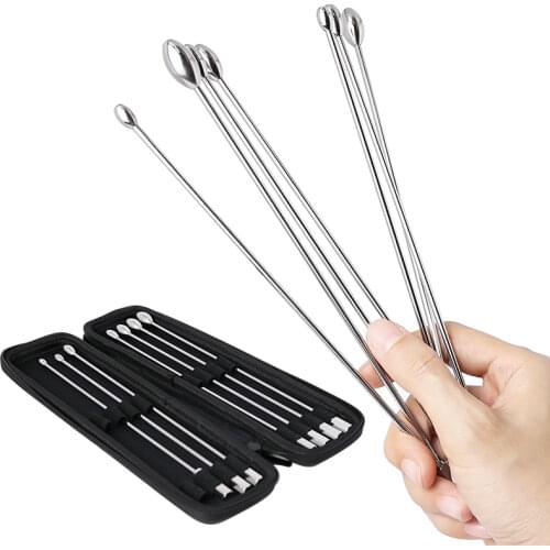 Stainless Steel Urethral Sounds 7 Pcs /Kit Urethral Plug Male Urethral Dilator Penis Plug Urethral Sounding Penis Plug