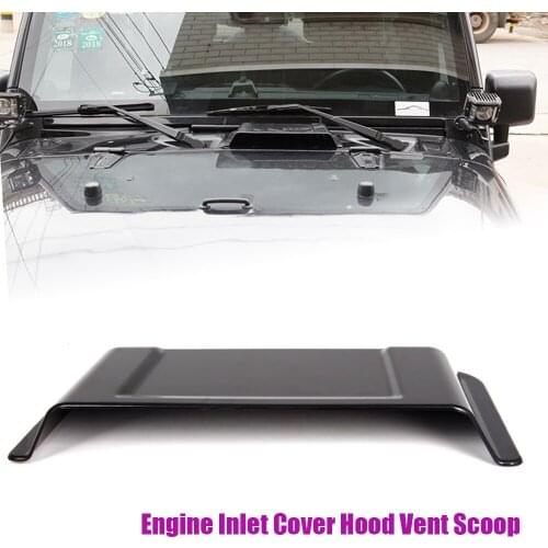 Engine Inlet Cover Hood Vent Scoop Fit for Jeep Wrangler JK Unlimited 2007-2017