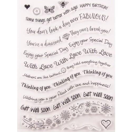 Butterfly Butterfly Snowflake Silicone Clear Seal Stamp DIY Scrapbooking Embossing Photo Album Decorative Paper Card Craft Art