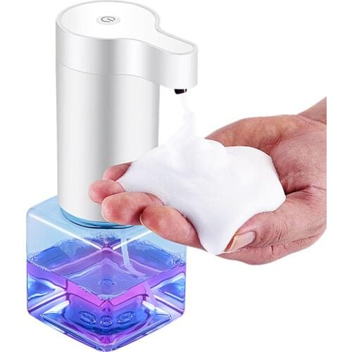 Touchless Soap Dispenser Hotel USB Rechargeable Washbasin Handsfree Foaming Soap Dish