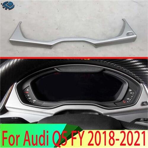 For Audi Q5 FY 2018 2019 Decorate Accessories ABS Chrome Matte Interior Instrument Panel Around trim