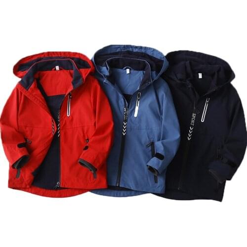 Children Winter Outdoor Jackets For Boys Hooded Warm Kids Boy Outerwear Windbreaker Autumn Casual Baby Boy Coats Clothing
