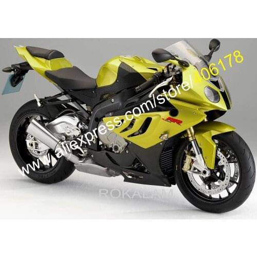 For BMW S1000RR 2010-2014 S 1000RR 10 11 12 13 14 S1000 RR Golden Black Motorcycle Fairing Kit (Injection Molding)