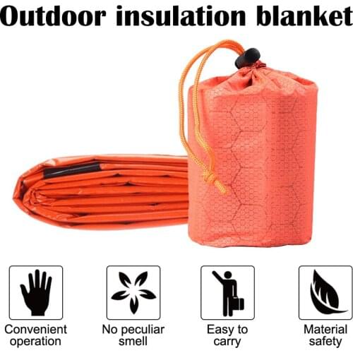 Car Travel Bag Emergency Sleeping Bag Reusable First Aid Sleeping Bags Waterproof Survival Rescue Blanket for Outdoor Camping
