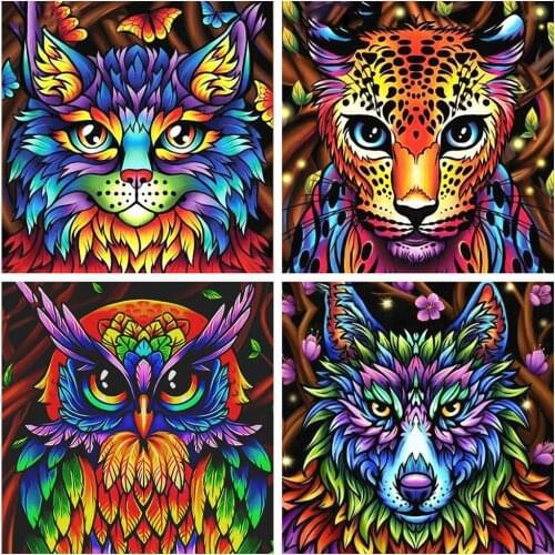 Evershine 5D Diamond Painting Owl Full Square&Round Diamond Embroidery Cross Stitch Animals Rhinestone Pictures Art Home Decor
