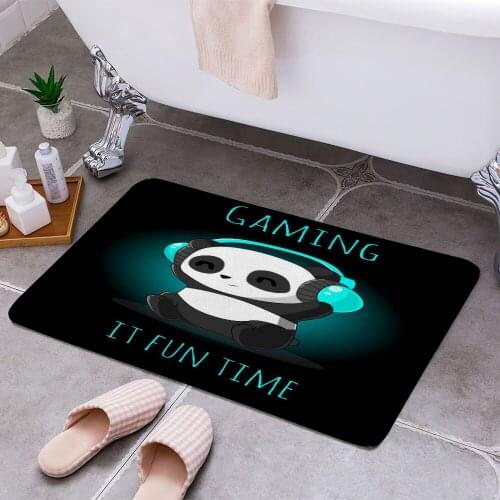 Panda gaming Anti-slip Doormat Vacuuming Water Absorbing Kitchen Bedroon Bath Floor Mats Home Entrance Home Decora