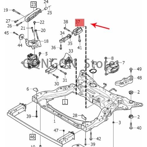 CAR Engine Mount Glue S90/XC90 2015-2020vol voxc90 xc60 v90 cross country v90 s90l s90 torque rod engine foot glue engine bracke