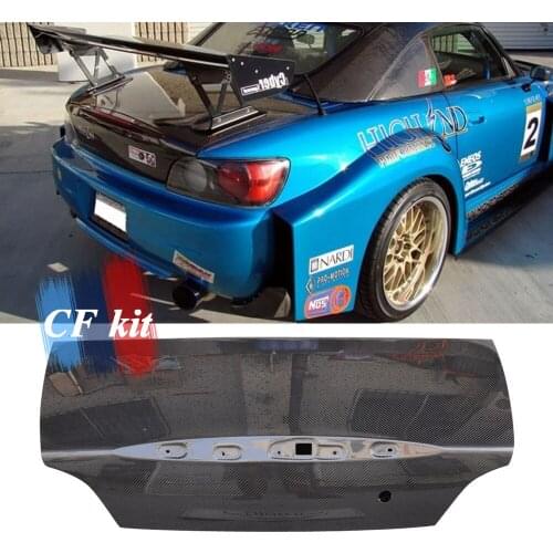 CF Kit Real Carbon Fiber Original Rear Trunk For Honda S2000 AP1 AP2 2001-2008 Racing Car Styling Tuning Trim Body Kit