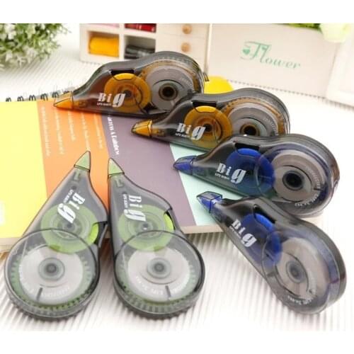 6pcs Economic Correction Tape Set 12M Decoration Correction Tape Student Error Corrector Tape Office School Stationery 5mm*12m