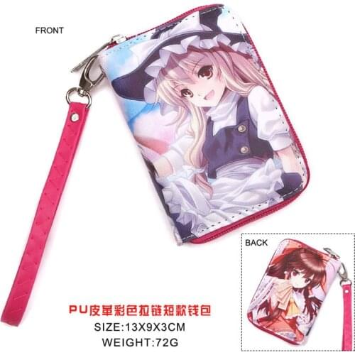 Anime TouHou Project Kirisame Marisa Wallet Hakurei Reimu Money Bag