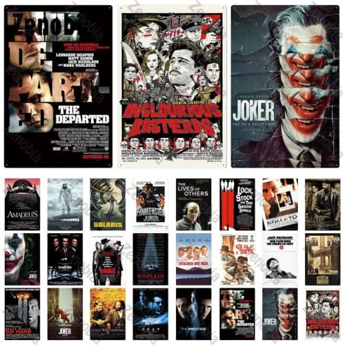 Movie Metal Posters Plaque Vintage Metal Sign Tin Signs Plate Wall Art Stickers for Man Cave Bar Pub Club Cinema Home Decoration