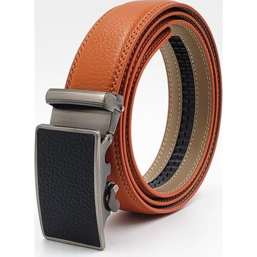 New Men Belts Male Genuine Leather Strap Fashion Belts For Men High Quality Automatic Buckle Cowhide Luxury Belts Cummerbunds