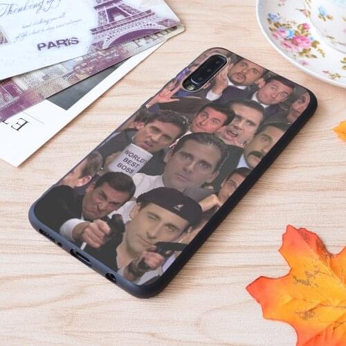Michael Scott Collage Print Soft Silicone Matt Case For Samsung Galaxy S Note and Galaxy A