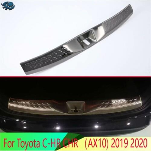 For Toyota C-HR CHR AX10 2019 2020 Car Accessories Stainless Steel Rear Trunk Scuff Plate Door Sill Cover Molding Garnish