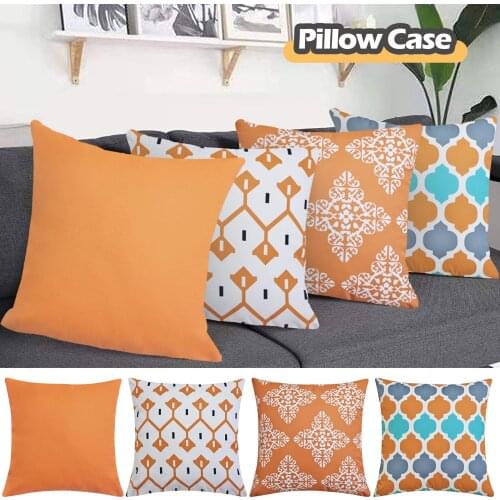 Throw Pillow Cover Set Of 4 Cotton Home Decor Square Geometric Abstract Pillow Cover Modern Indoor Case For Sofa Chair Cushion