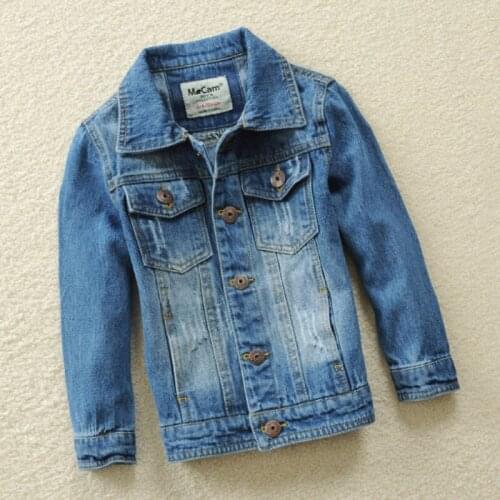 2019 new spring and autumn childrens clothing boy jeans suit big children Europe and America children denim jacket shirt childr