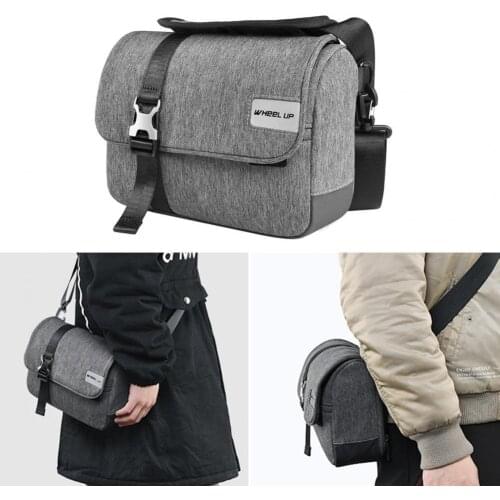 Cycling Front Bag Large Capacity Multifunctional Polyester Magnetic Shoulder Strap Handlebar Bag for Cycling Bicycle Bags