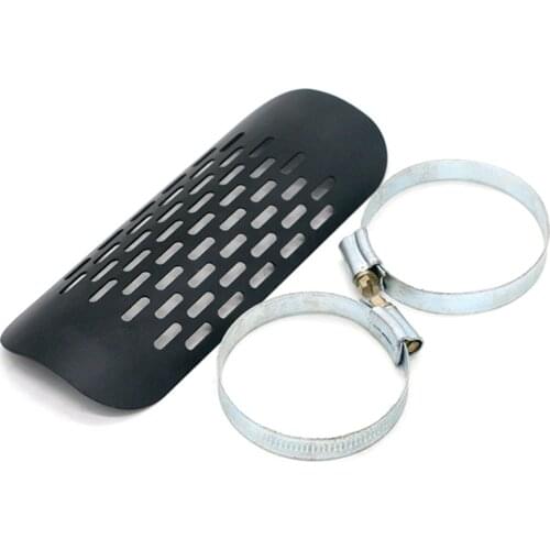 Durable Motorcycle Chrome Exhaust Muffler Pipe Heat Shield Anti-scald Cover Guard For Chopper Cruiser Dirt Pit Bike Accessories