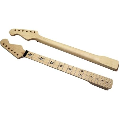 Stratocaster neck 6 string electric guitar neck light 22 product electric guitar with star label neck double satin neck