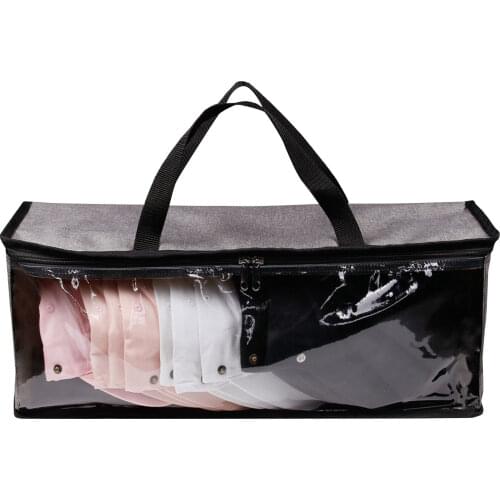 Cap CD Book Storage Bag Large-capacity Portable Simple Transparent CD Bag Home Hat Clothing Storage Bag Zipper Closure Case