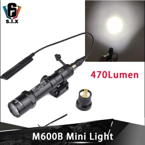 Tactical Softair Surefir M600B Mini Flashlight 470 Lumen Surfire M600 Light Tactical Hunting Gun Light