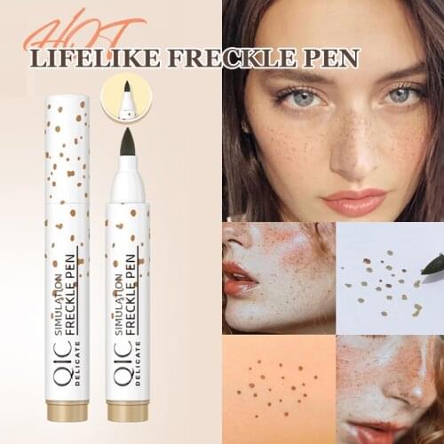 1 Pcs Create Freckle Pen Natural Soft Easy Point Artificial Freckles Long Lasting Waterproof Dot Spot Pen Face Makeup TSLM1