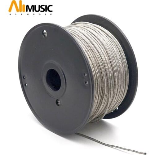 10Meter Metallic Shield Cable Cloth-covered Waxed One Core Braided Shield Vintage-style Pushback Guitar Wire