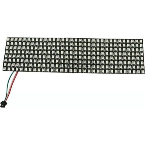 1X WS2812B full color led display screen 8*32 Pixels flexible 330*90mm matrix LED display free shipping