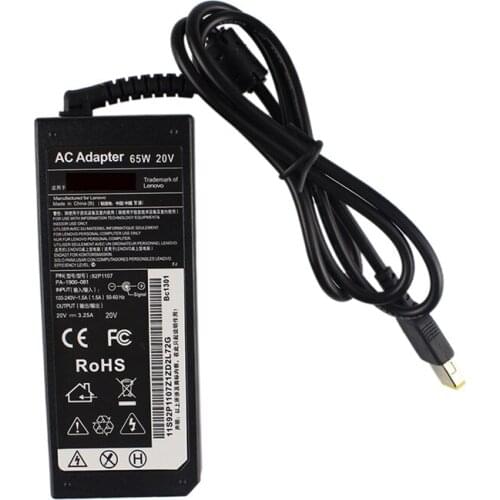 90W 20V 4.5A AC DC Adapter For Lenovo (Square Port) X1E431E531T440E540 Laptop Power Charger