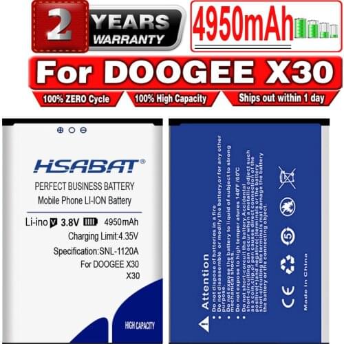 HSABAT BAT17613360 4950mAh Battery for DOOGEE X30 Bateria Accumulator AKKU