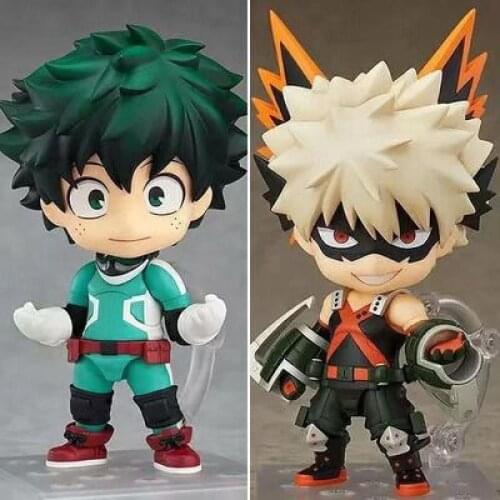 My Hero Academia Anime Figure Midoriya Izuku Bakugou Katsuki Deku Manga Statue PVC Q Version Doll Action Figure Model Toys Gift